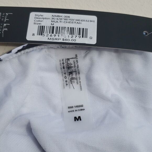 Nicole Miller animal print high waisted bikini bot - Picture 5 of 6